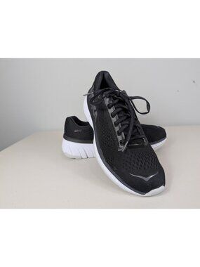 Hoka One One black running sneakers women's size 8